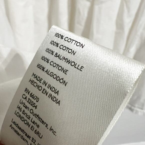 NWT Free People Dress XS Eleanor Layered Sweatshirt MinidressWhite Cream - Picture 7 of 7